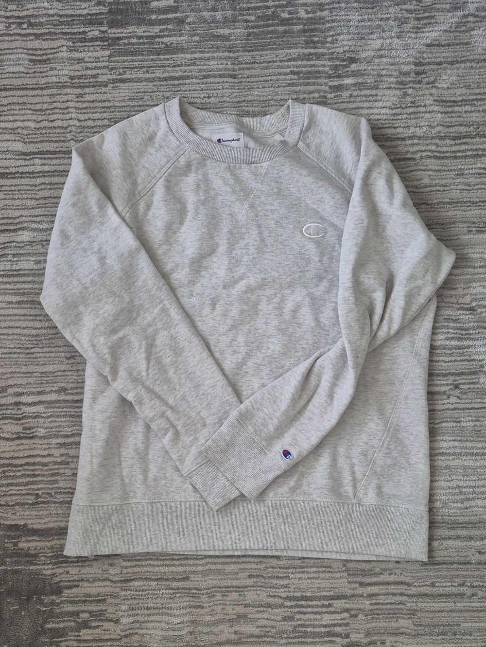 Champion Unisex Light Heather Gray Crewneck Sweatshirt